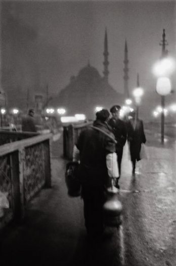 Galata bridge, istanbul, 1957