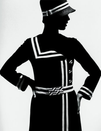 Op Art Silhouette_Jersey coat by Lend, Paris 1966_F.C. Gundlach.