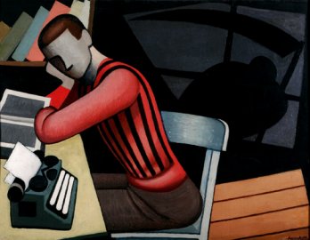 Marcelo Pocolotti, The intellectual or The young intellectual, 1937_Rodolfo Martinez