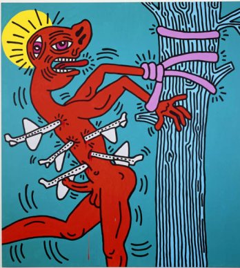 Keith Haring_San Sebastian, 1984