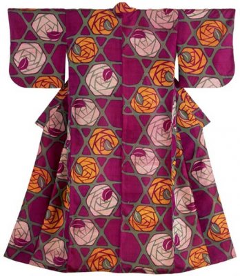 Kimono pour femme_Période Showa, 1930-1950_Montgomery Collection