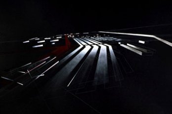 Zaha Hadid_Peinture du projet