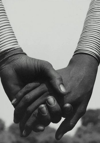 HERB RITTS_Nandoye and Nangini, Hands Joined, Africa, 1993