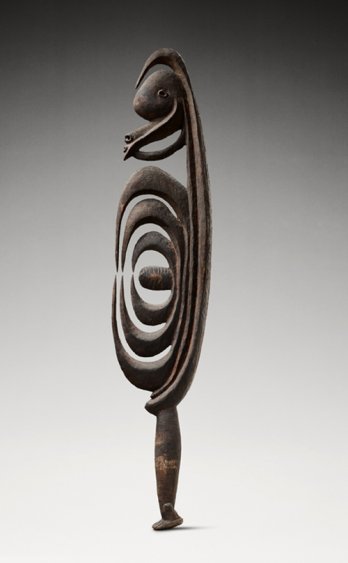 Oceania - Ritual signs, authority symbols/Figure anthropomorphe, yipwon_Nouvelle-Guinée, moyen du Sepik, Haut Karawari